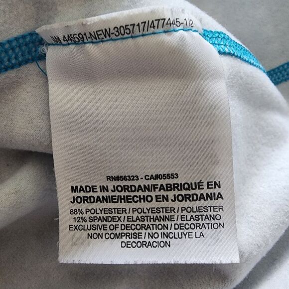 Nike Pro Dri Fit blue‎ Aztec 1/2 zip long sleeve pullover running womens S - Picture 7 of 8